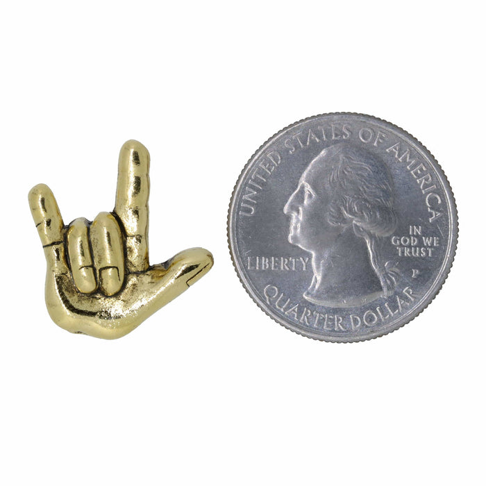 'I Love You' Gold Lapel Pin