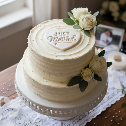 Just Married & We Said Yes Heart
