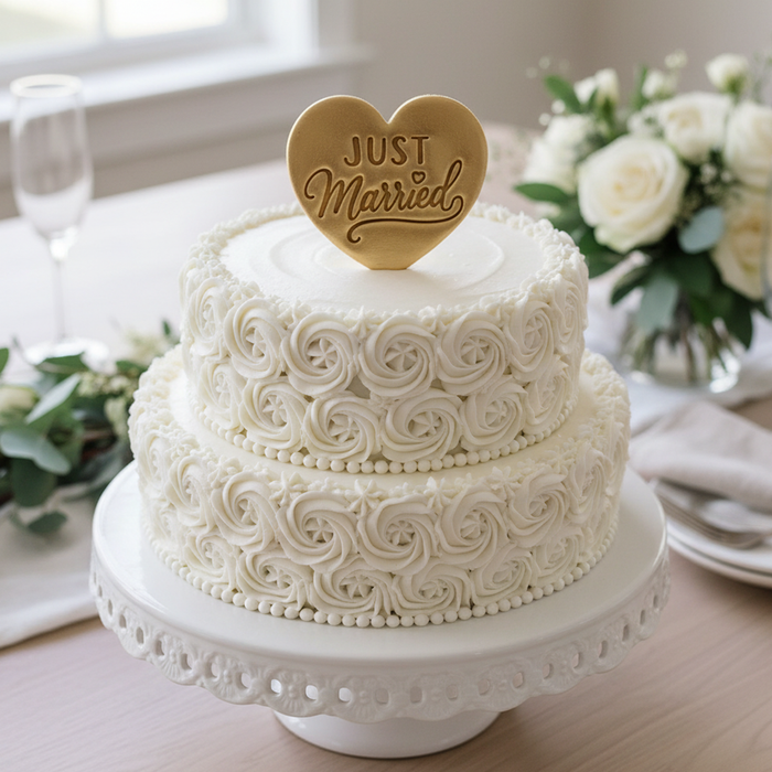 Just Married & We Said Yes Heart