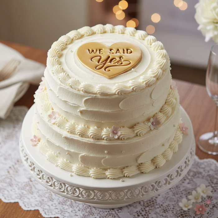 Just Married & We Said Yes Heart