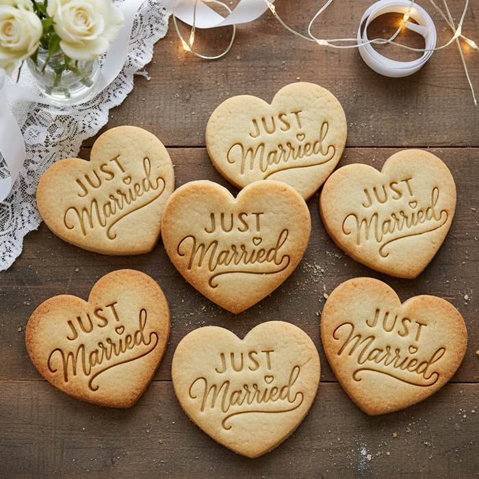 Just Married & We Said Yes Heart
