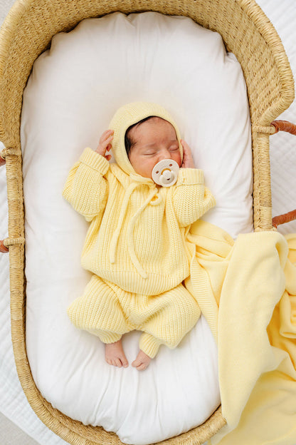 Knit Bonnet - Butter Yellow