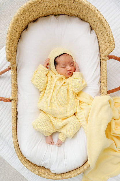 Knit Bonnet - Butter Yellow