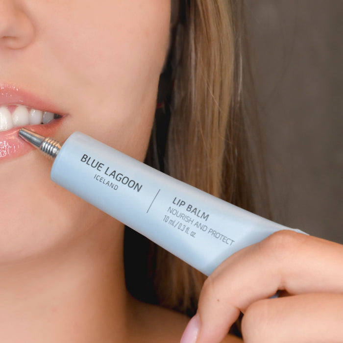 Lifestyle image of Blue Lagoon Skincare Lip Balm