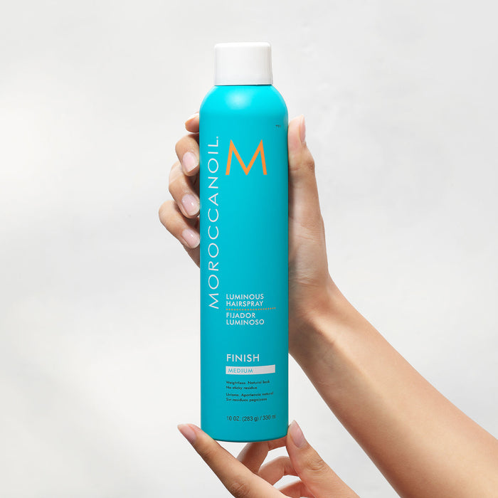 Lifestyle image of Moroccanoil Luminous Hairspray Medium