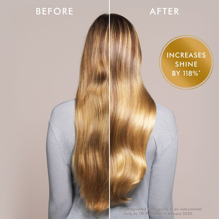 Before and after results of using Moroccanoil Moroccanoil Treatment Light variant: 0.85 fl oz