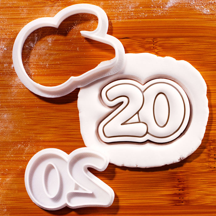 Number Mini Cutter & Stamp (10 - 90)