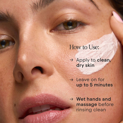 Model image of Alpyn Beauty Polishing Peel and Brightening Face Mask with 8 Acids and Huckleberry