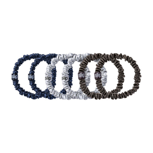 Slip Pure Silk Skinny Scrunchies variant: Midnight main image