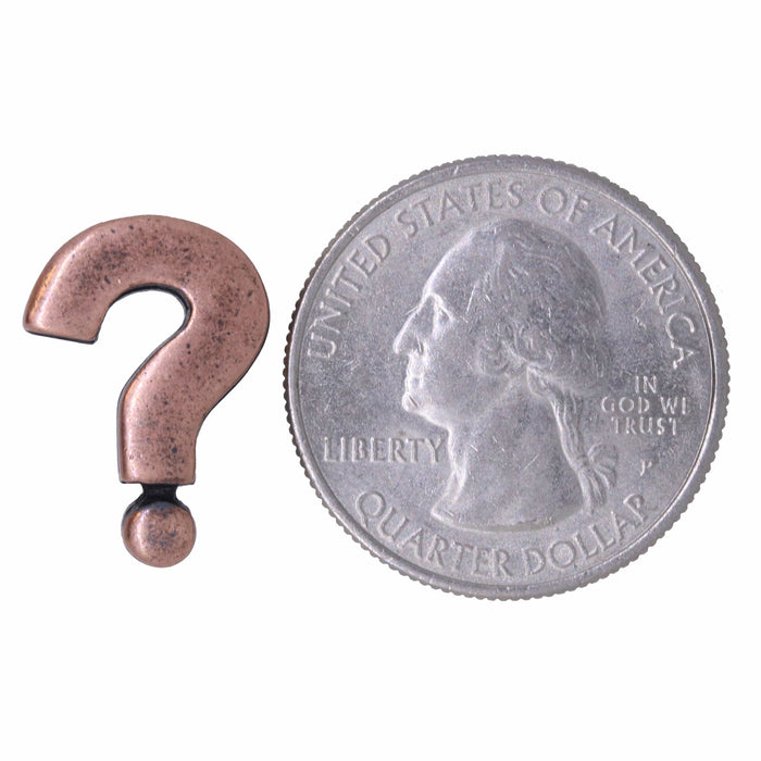 Question Mark Copper Lapel Pin | lapelpinplanet