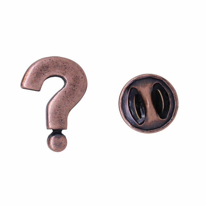 Question Mark Copper Lapel Pin | lapelpinplanet