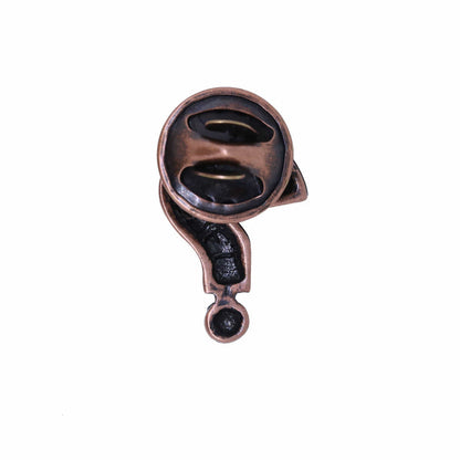 Question Mark Copper Lapel Pin | lapelpinplanet