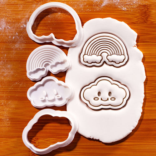 Rainbow & Smiling Cloud Mini Set (2pcs)