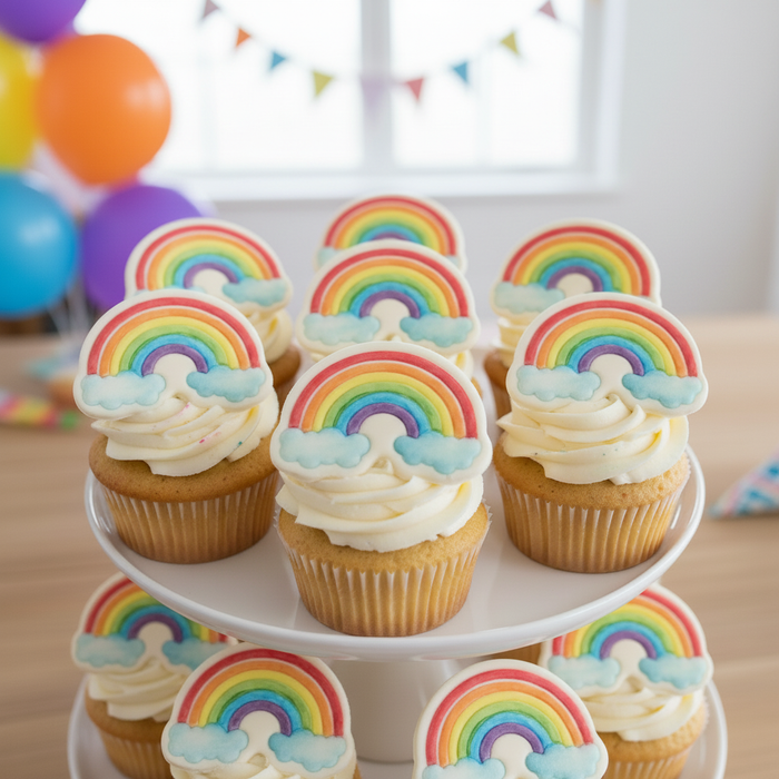 Rainbow & Smiling Cloud Mini Set (2pcs)