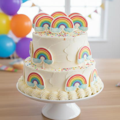 Rainbow & Smiling Cloud Mini Set (2pcs)