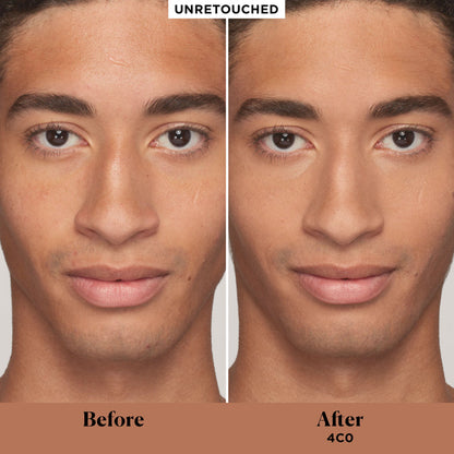 Before and after results of using Laura Mercier Real Flawless Weightless Perfecting Concealer variant: 4C0