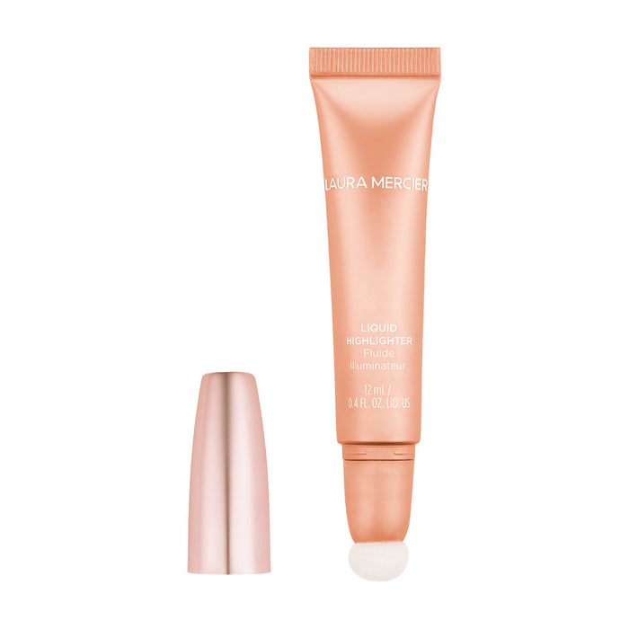 Image of an open Laura Mercier RoseGlow Liquid Highlighter variant: Champagne Pink