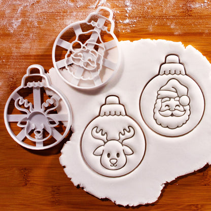 Santa Claus & Reindeer Bauble