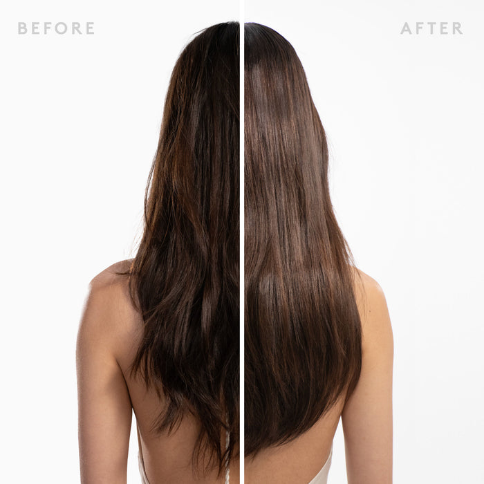 Before and after results of using Virtue Scalp Remedy Conditioner for Scalp and Hair Health