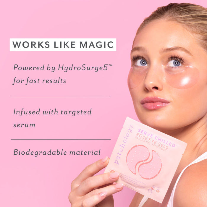 Image of the Patchology Served Chilled Rose All Day Eye Gels 5pk box