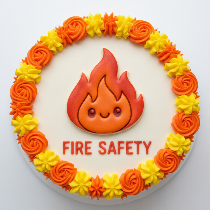 Set of 2 Fire Extinguisher & Kawaii Flame