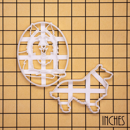 Set of 2 Shetland Sheepdog Cookie Cutters