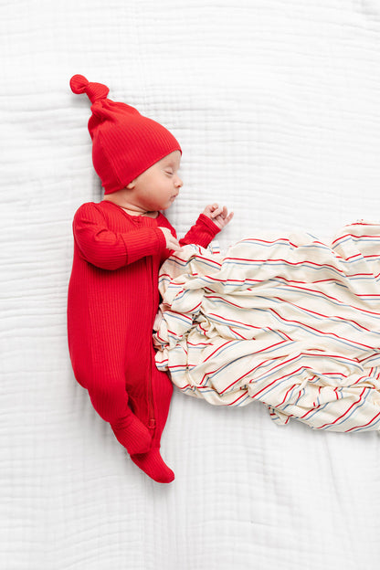Sterling Ribbed Zipper Footies