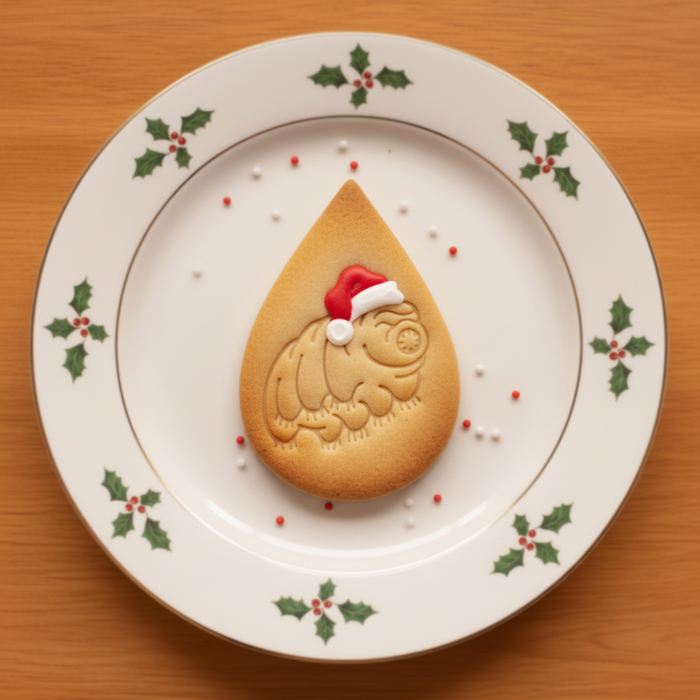 Tardigrade with Santa Hat