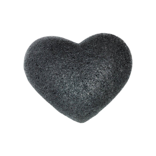 One Love Organics The Cleansing Sponge Bamboo Charcoal Heart main image