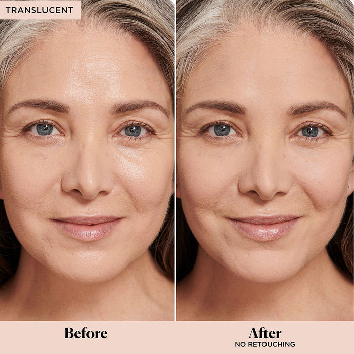 Before and after results of using   variant: Translucent