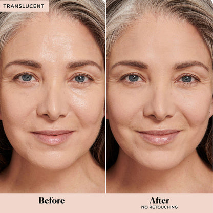 Before and after results of using   variant: Translucent