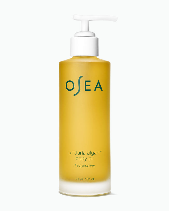 OSEA Undaria Algae Body Oil Fragrance-Free 5 oz pump bottle on white background for ecommerce display