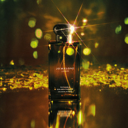 Lifestyle image of Jo Malone London Vetiver and Golden Vanilla Cologne Intense variant: 3.4 fl oz