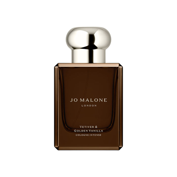 Image of a closed Jo Malone London Vetiver and Golden Vanilla Cologne Intense variant: 1.7 oz