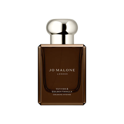 Image of a closed Jo Malone London Vetiver and Golden Vanilla Cologne Intense variant: 1.7 oz