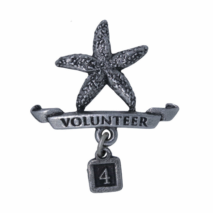 Volunteer Starfish Lapel Pin