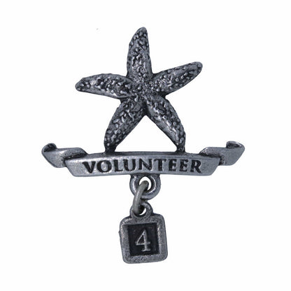 Volunteer Starfish Lapel Pin