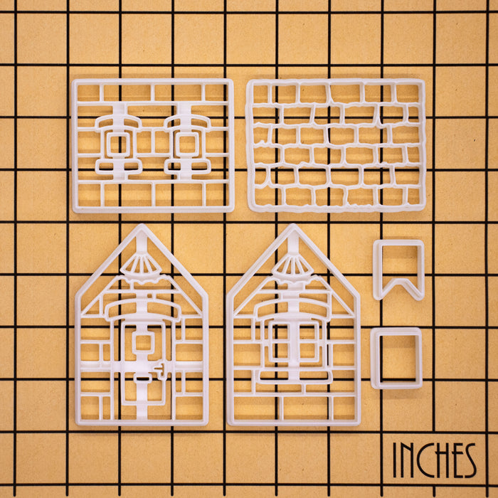 gingerbread xmas house cookie cutters